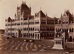 Historic photograph of Elphinstone College and the David Sassoon Library