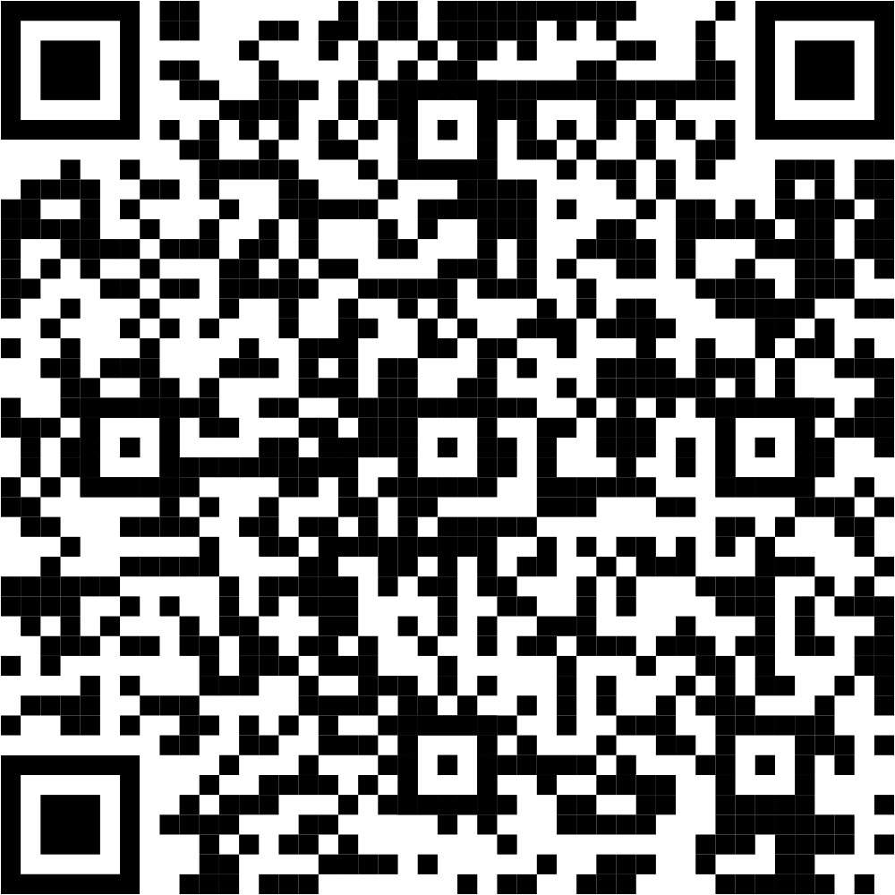 QR code linking to the admission registration portal